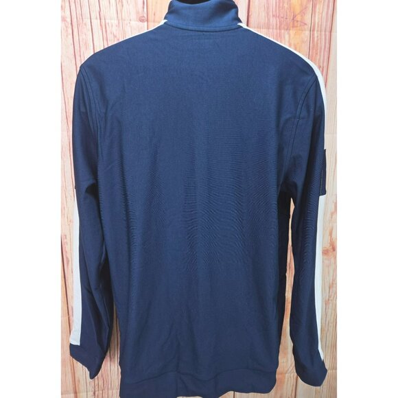 Under Armour Mens Navy Fitted Full-Zip Track Jacket Large - Picture 2 of 8